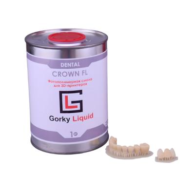 Gorky Liquid Dental Crown FL SLA - фотополимерная смола для стоматологии, цвет А1-А2, А2, А3 по шкале Вита, 1 кг | Gorky Liquid (Россия) Gorky Liquid Dental Crown FL SLA - фотополимерная смола для стоматологии, цвет А1-А2, А2, А3 по шкале Вита, 1 кг | Gorky Liquid (Россия)