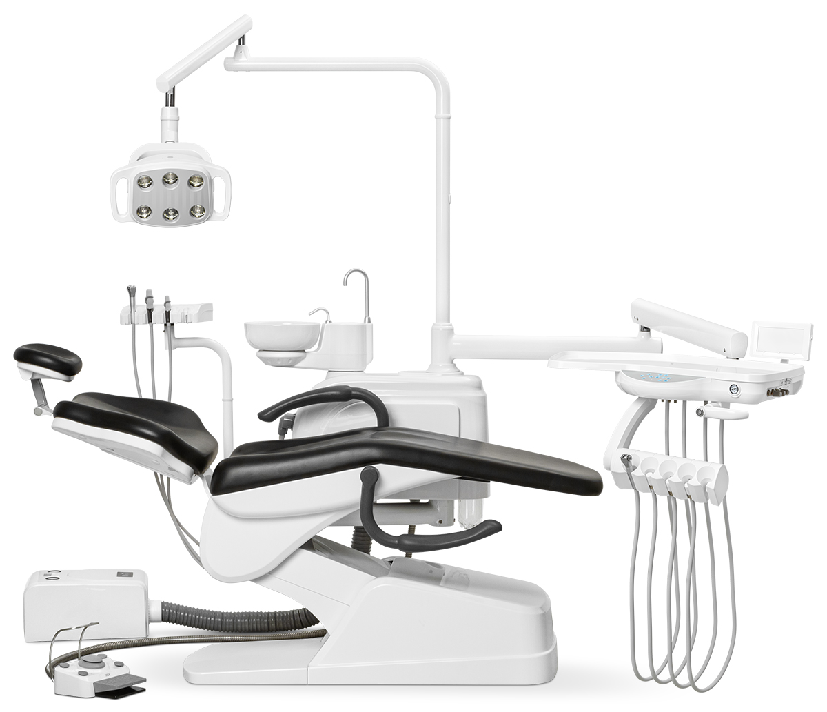 AY-A 1000 - стоматологическая установка с нижней подачей инструментов | Anya (Китай)