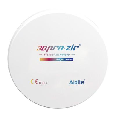 Aidite 3D Pro - циркониевый диск многослойный, предварительно окрашенный, диаметр 95 мм | Aidite (Китай)
