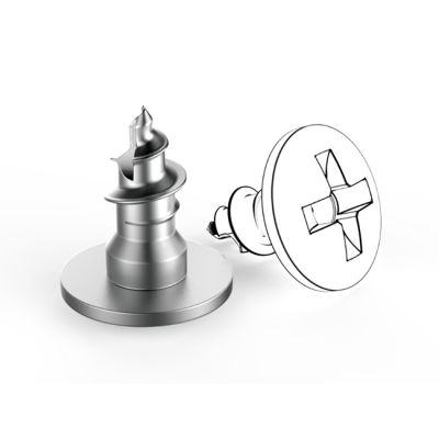 SWm-14-03/5 - винт для фиксации мембран, крестообразный шлиц, длина 3 мм, 5 шт. | EndoCarbon (Россия)