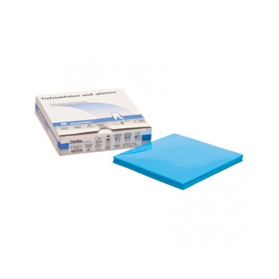 Erkoflex color - термоформовочные пластины, цвет легкий синий, квадратные, 125×125 мм, 5 шт. | Erkodent (Германия)