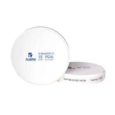 Aidite ST - циркониевый диск, полупрозрачный, предварительно окрашенный, диаметр 95 мм | Aidite (Китай)