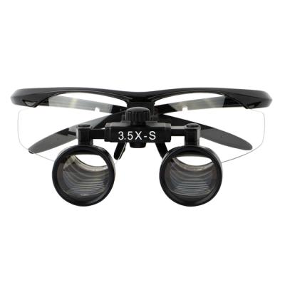 CO3.5X + BP frame - бинокулярные лупы системы Flip-up на усиленной спортивной оправе, увеличение 3.5x | Ymarda (Китай)