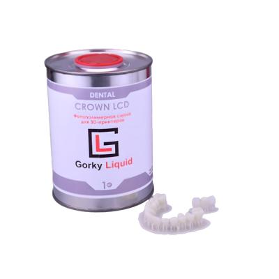 Gorky Liquid Dental Crown LCD/DLP - фотополимерная смола для стоматологии, цвет А1-А2, А2, А3 по шкале Вита, Bleach, 1 кг | Gorky Liquid (Россия) Gorky Liquid Dental Crown LCD/DLP - фотополимерная смола для стоматологии, цвет А1-А2, А2, А3 по шкале Вита, Bleach, 1 кг | Gorky Liquid (Россия)