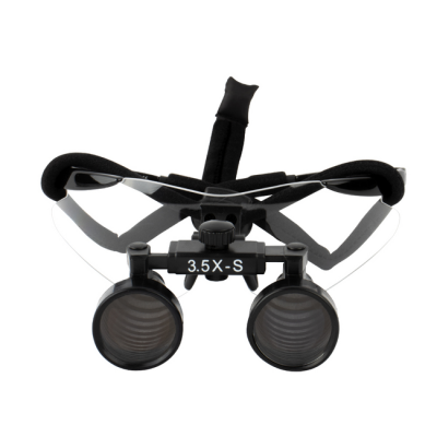 CM3.5X + TP frame - бинокулярные лупы системы Flip-up на спортивной оправе, увеличение 3.5x | Ymarda (Китай)