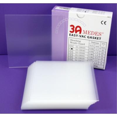 EV Gasket Bleaching 040 - пластины для изготовления капп для отбеливания, квадратные (127x127x1,0 мм), 25 шт.| 3A MEDES (Ю. Корея)