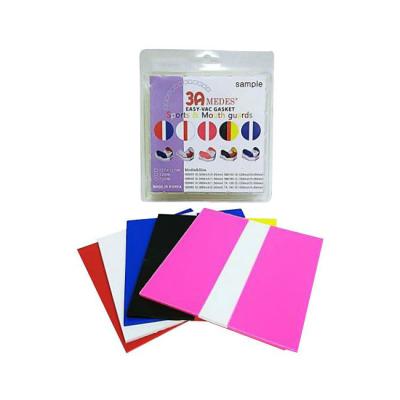 EV Gasket 3 Color Mouthguard - трехцветные пластины для изготовления защитных капп, квадратные (127x127x3,0 мм), мягкие, 5 шт. | 3A MEDES (Ю. Корея)