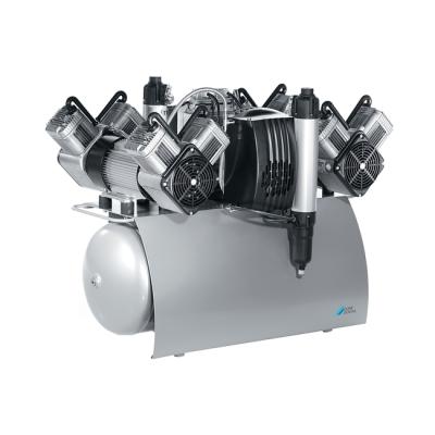 Quattro Tandem - безмасляный компрессор с двумя агрегатами для 10-ти стоматологических установок с осушителем, с ресивером 90 л, 420 л/мин | Dürr Dental (Германия)