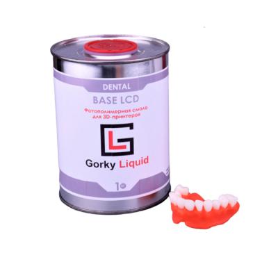 Gorky Liquid Dental Base LCD/DLP - фотополимерная смола для демонстрационных моделей десны, цвет розовый, 1 кг | Gorky Liquid (Россия) Gorky Liquid Dental Base LCD/DLP - фотополимерная смола для демонстрационных моделей десны, цвет розовый, 1 кг | Gorky Liquid (Россия)