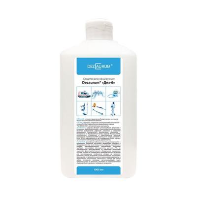 Дез-6 - средство дезинфицирующее с отдушкой, флакон, 1 л | Dezaurum (Россия)