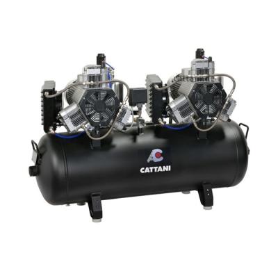 Cattani 150-476 - безмасляный компрессор для 7-ми стоматологических установок, c двумя осушителями, без кожуха, с ресивером 150 л, 476 л/мин, трехфазный | Cattani (Италия) Cattani 150-476 - безмасляный компрессор для 7-ми стоматологических установок, c двумя осушителями, без кожуха, с ресивером 150 л, 476 л/мин, трехфазный | Cattani (Италия)