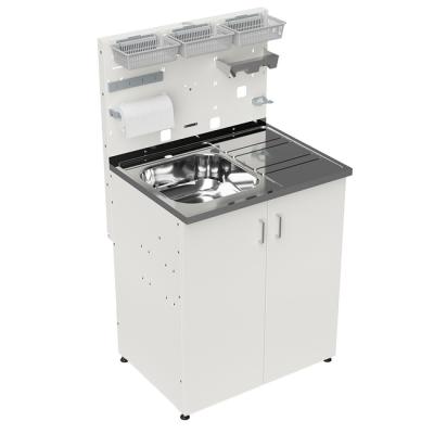 СУЛ 9.3 МОЙКА ЛЕФТ - металлический стол-мойка для организации рабочего места по изготовлению гипсовых моделей | Аверон (Россия)