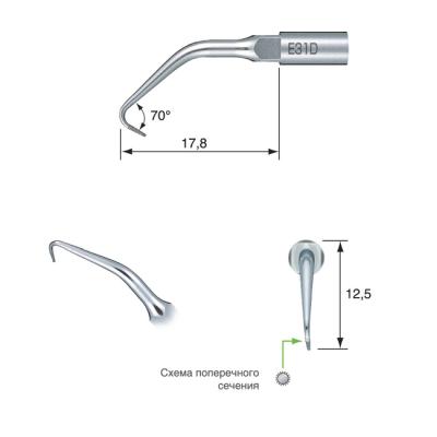 E31D - эндоретроградная насадка к скейлерам Varios | NSK Nakanishi (Япония)