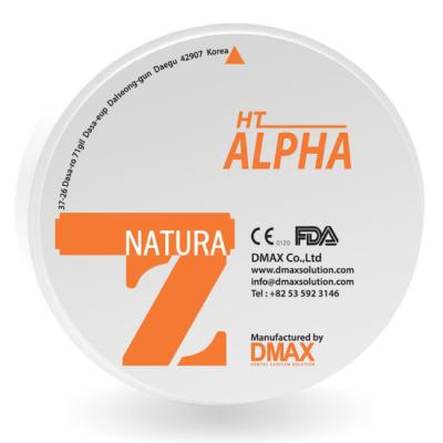 Alpha - циркониевый диск высоко-прозрачный, предварительно окрашенный, диаметр 98 мм | DMAX Co., Ltd (Ю. Корея)