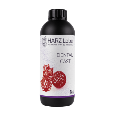 HARZ Labs Dental Cast Cherry - фотополимерная смола для прямой отливки зубных имплантов, цвет вишнёвый, 1 кг | HARZ Labs (Россия) HARZ Labs Dental Cast Cherry - фотополимерная смола для прямой отливки зубных имплантов, цвет вишнёвый, 1 кг | HARZ Labs (Россия)