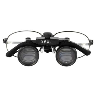 CO3.5X + Titanium frame - бинокулярные лупы системы Flip-up на оправе, увеличение 3.5x | Ymarda (Китай)