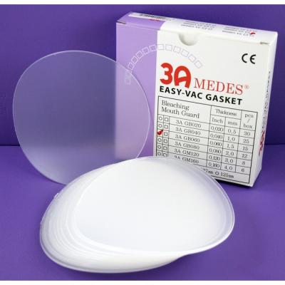 EV Gasket Bleaching 060 - пластины для изготовления капп для отбеливания, круглые (125x1,5 мм), 15 шт. | 3A MEDES (Ю. Корея)