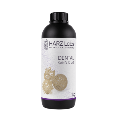 HARZ Labs Dental Sand A1-А2 - фотополимерная смола для стоматологии, цвет А1-А2 по шкале Вита, 1 кг | HARZ Labs (Россия) HARZ Labs Dental Sand A1-А2 - фотополимерная смола для стоматологии, цвет А1-А2 по шкале Вита, 1 кг | HARZ Labs (Россия)