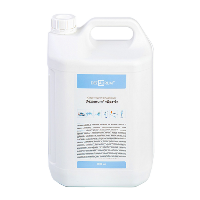 Дез-6 - средство дезинфицирующее без отдушки, канистра, 5 л | Dezaurum (Россия)