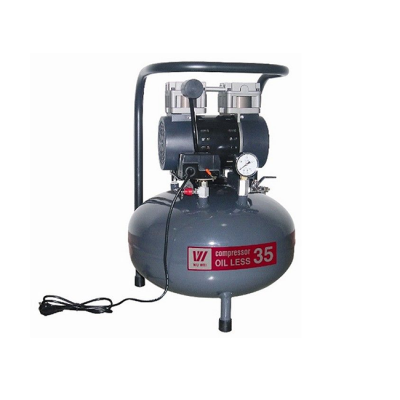 W-602 - безмасляный компрессор для одной стоматологической установки с ресивером 35 л (100 л/мин), без кожуха | WuerWei (Китай)