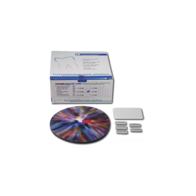 Playsafe triple freestyle - термоформовочные пластины смешанных цветов, толщина 5.5 мм, круглые, диаметр 120 мм, 5 шт. | Erkodent (Германия)