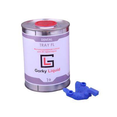 Gorky Liquid Dental Tray FL SLA - фотополимерная смола для стоматологии, цвет синий, 1 кг | Gorky Liquid (Россия) Gorky Liquid Dental Tray FL SLA - фотополимерная смола для стоматологии, цвет синий, 1 кг | Gorky Liquid (Россия)