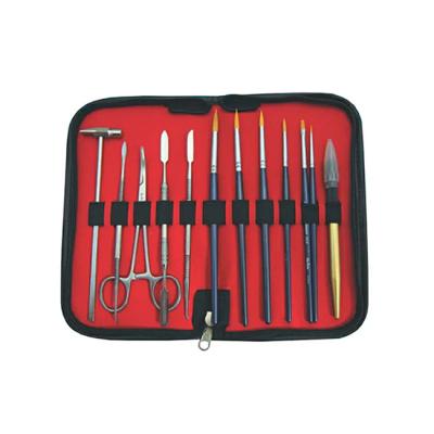 Набор инструментов для зубного техника, для работы с керамикой, 13 предметов | KWI (Тайвань)