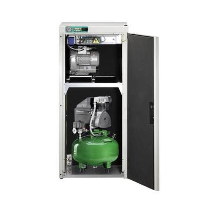 KD 124 AB - комбинированный безмасляный компрессор для одной стоматологической установки с отсасывающим агрегатом, с кожухом, с ресивером 24 л (60 л/мин) | Diplomat Dental (Словакия)