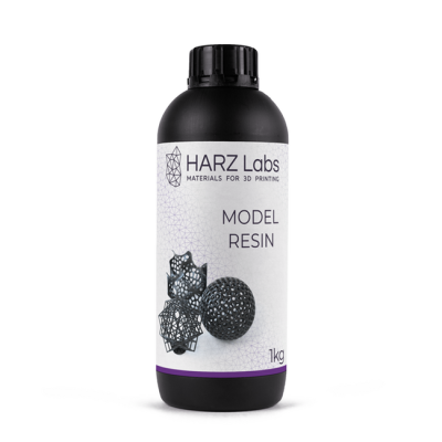 HARZ Labs Model Resin - фотополимерная смола, чёрный цвет, 1 кг | HARZ Labs (Россия) HARZ Labs Model Resin - фотополимерная смола, чёрный цвет, 1 кг | HARZ Labs (Россия)