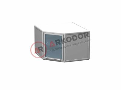 Тумба навесная угловая AR-P53Y (пластик)